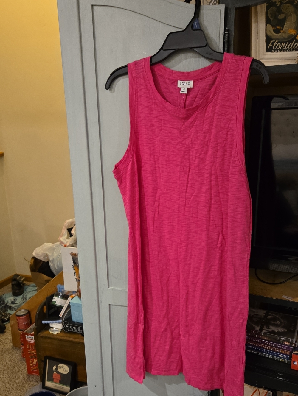 J. Crew Hot Pink Sleeveless Tank Dress